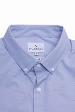 Solid Linen Blend Short Sleeve Shirt
