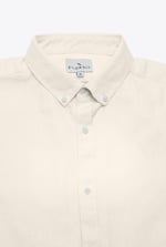 Solid Linen Blend Short Sleeve Shirt