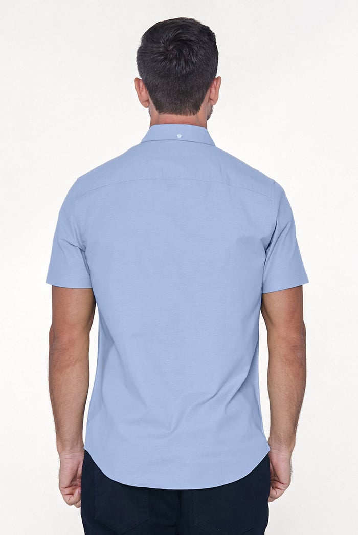 Mens Solid Short Sleeve Shirt
