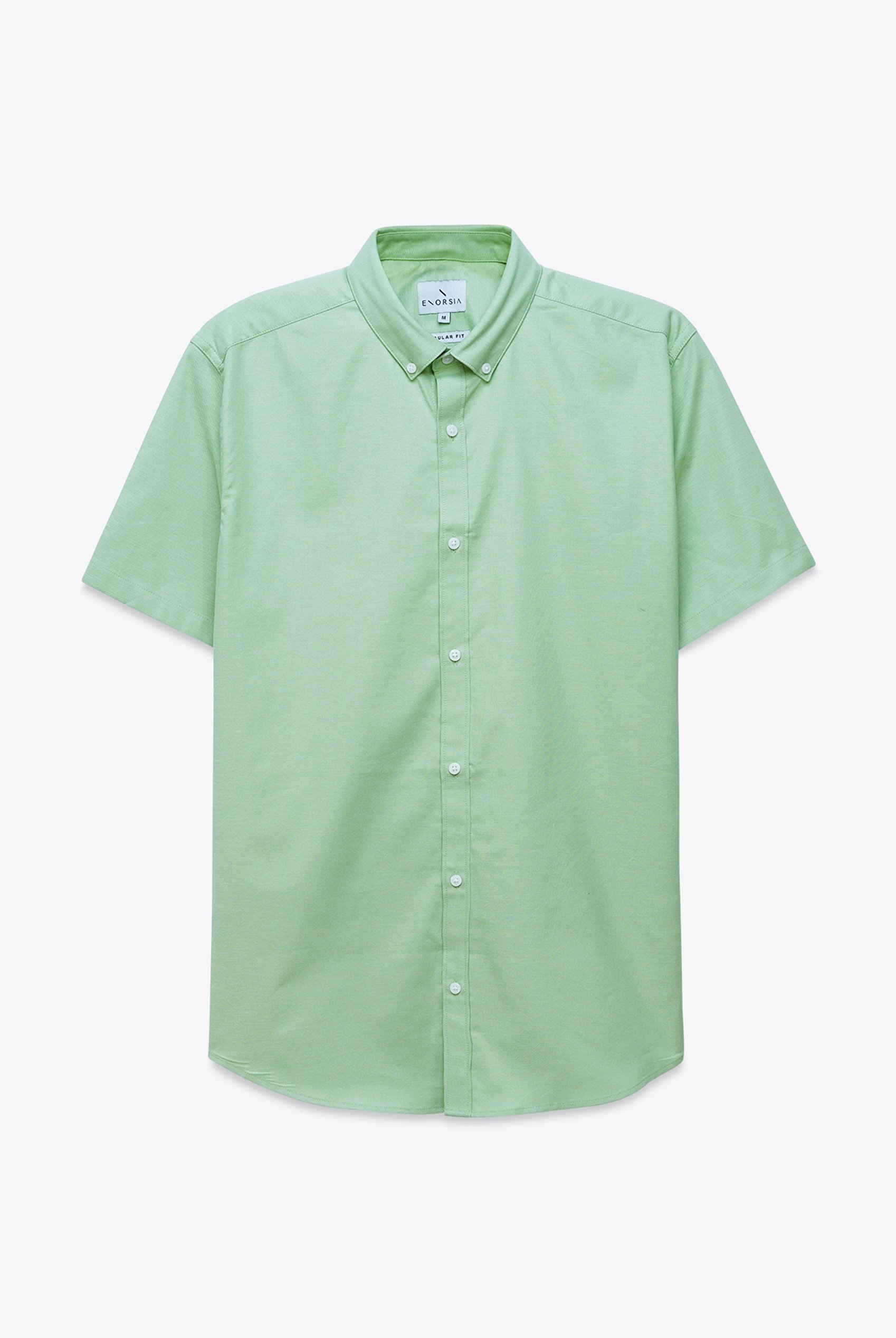 Mens Solid Short Sleeve Shirt