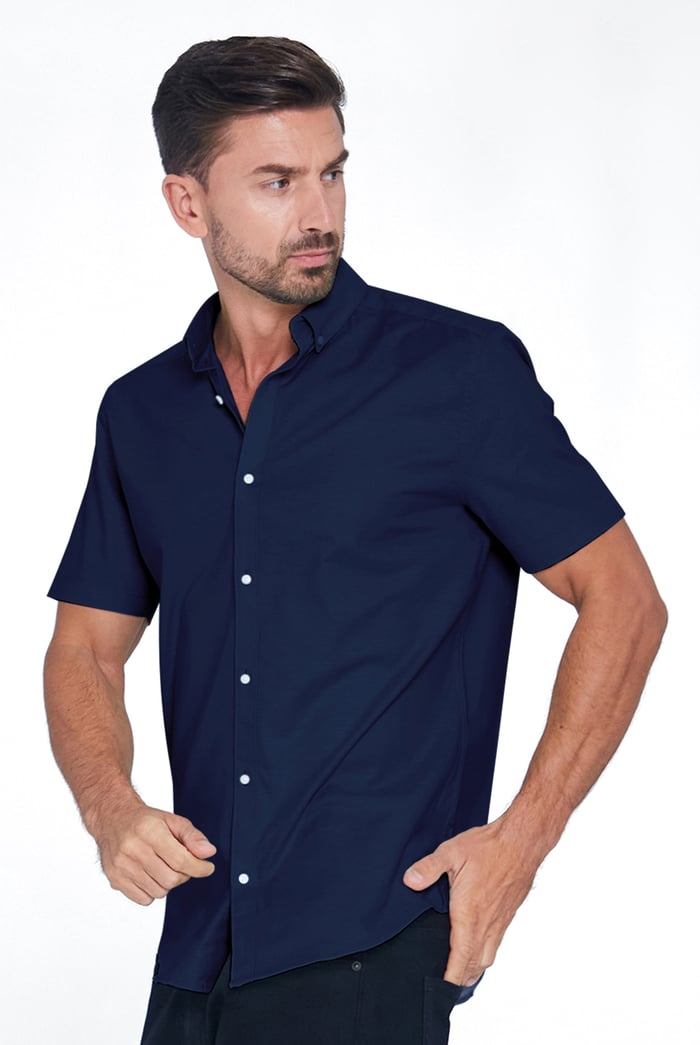Mens Solid Short Sleeve Shirt