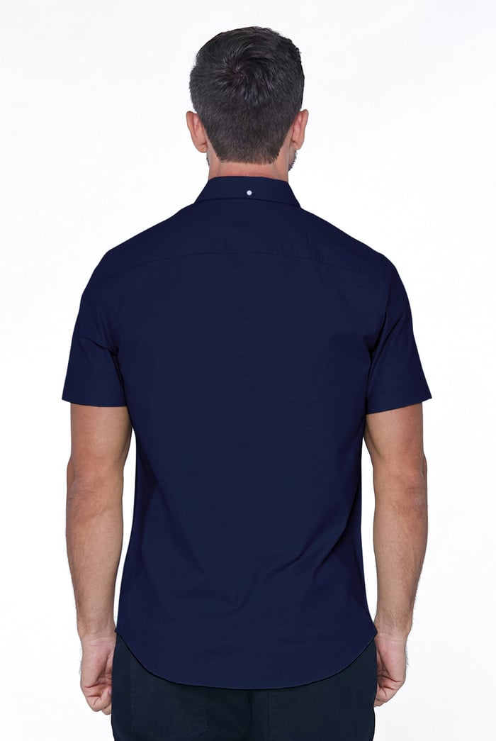 Mens Solid Short Sleeve Shirt