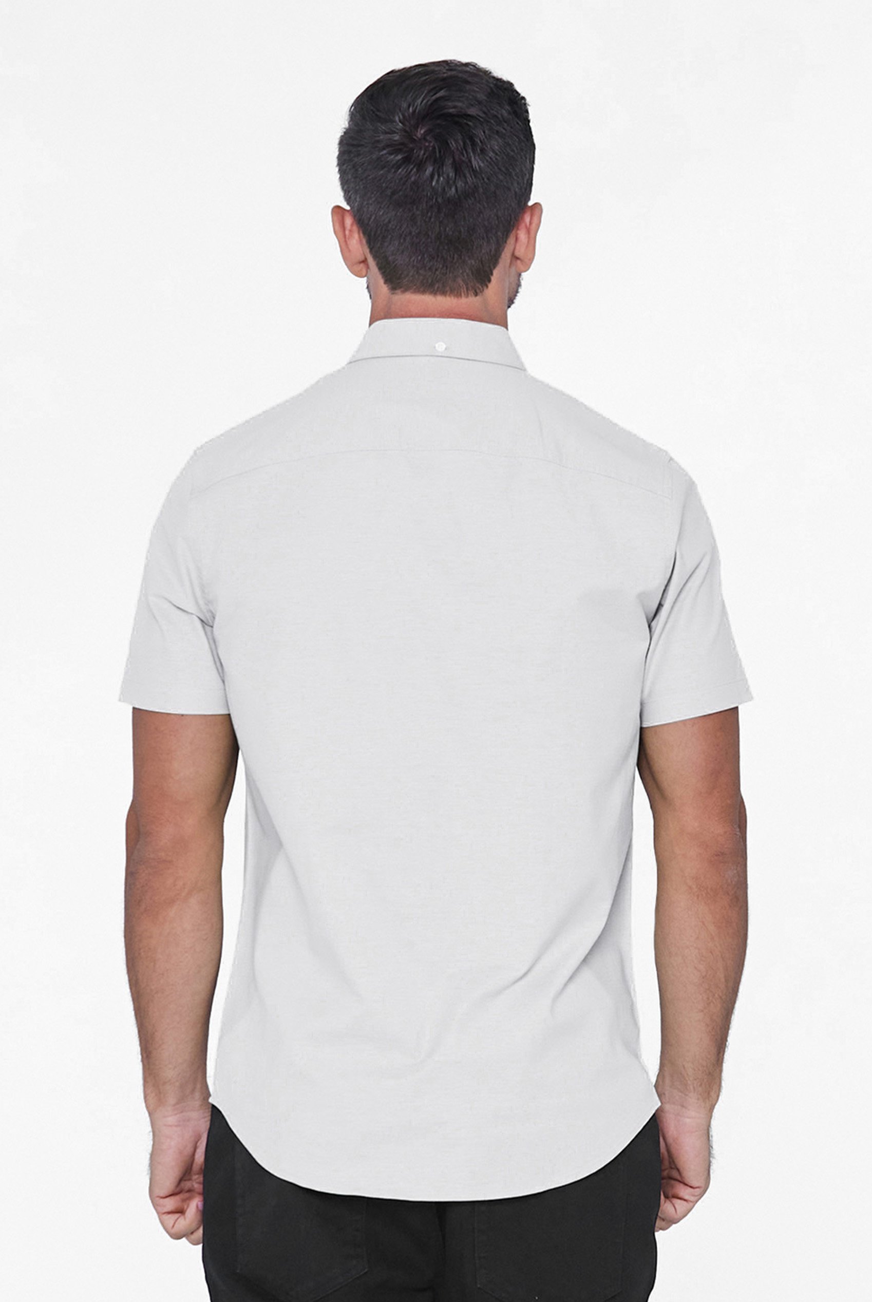 Mens Solid Short Sleeve Shirt