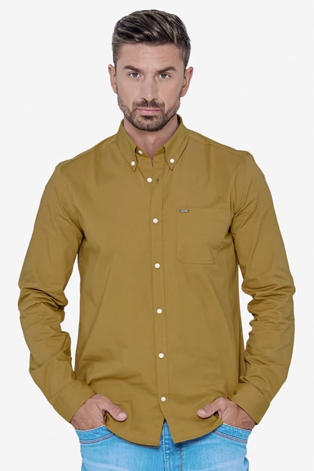 Solid Long Sleeve Regular Fit Shirt