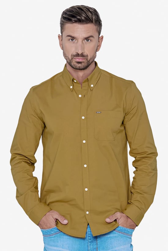 Solid Long Sleeve Regular Fit Shirt
