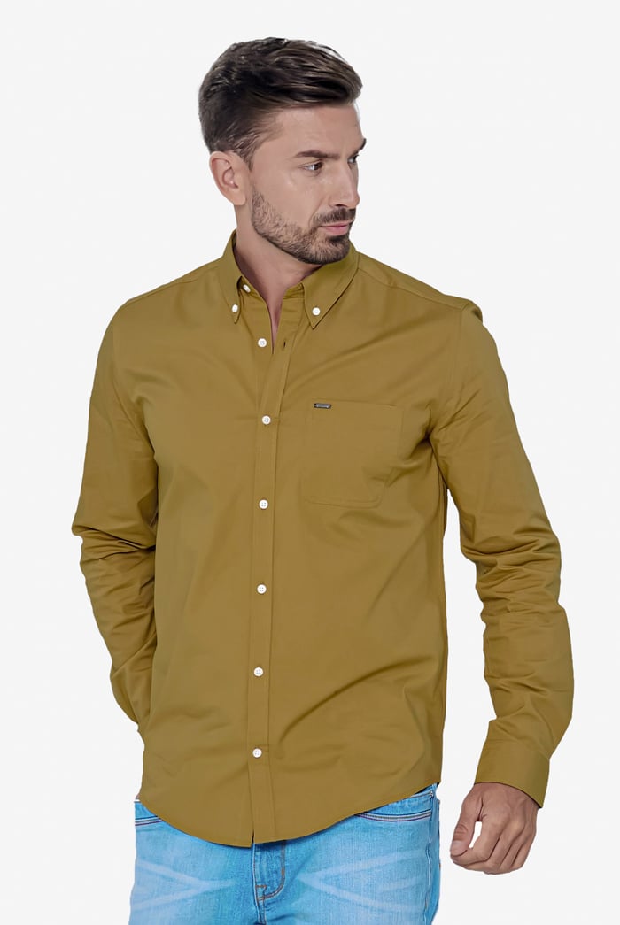 Solid Long Sleeve Regular Fit Shirt