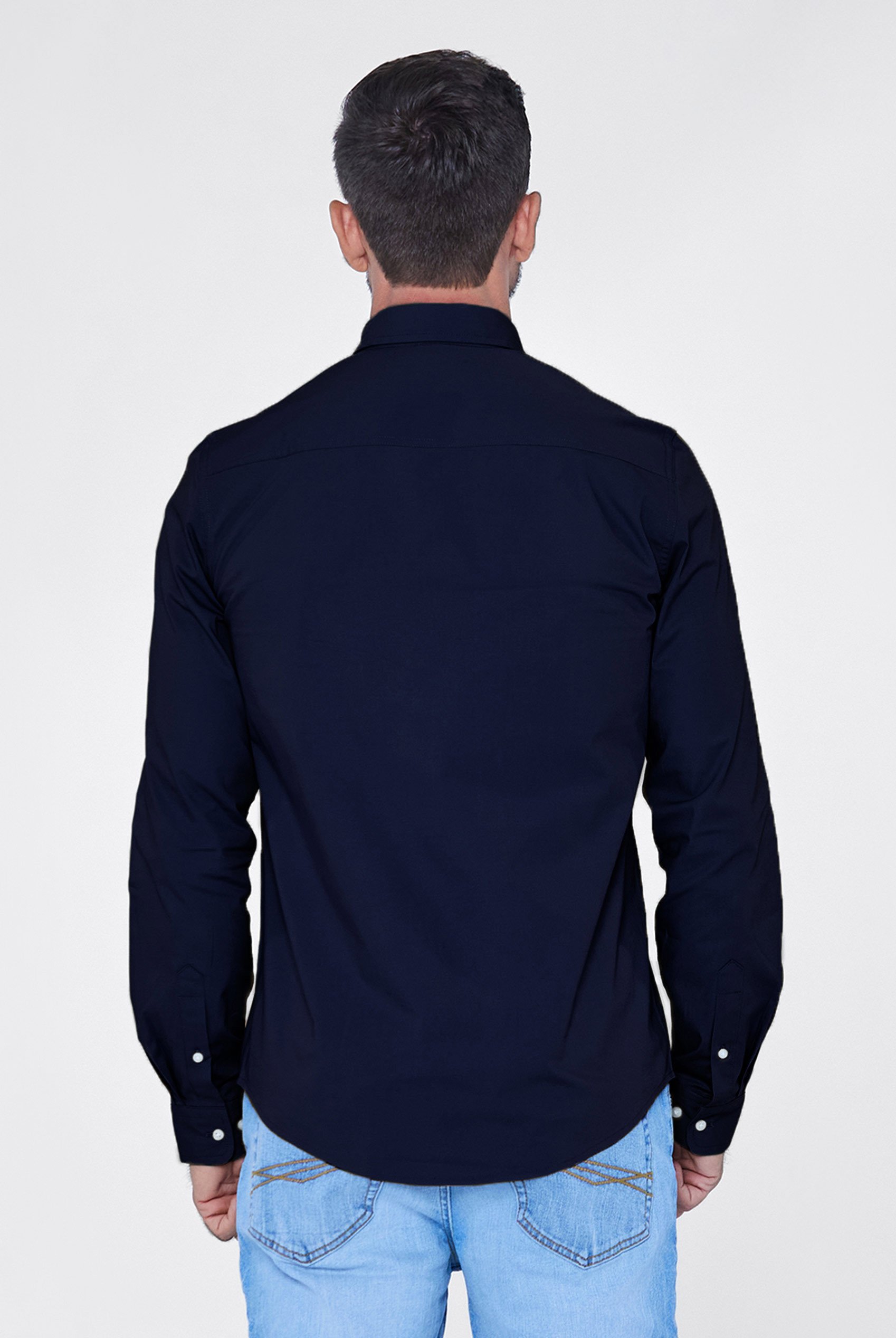 Solid Long Sleeve Regular Fit Shirt