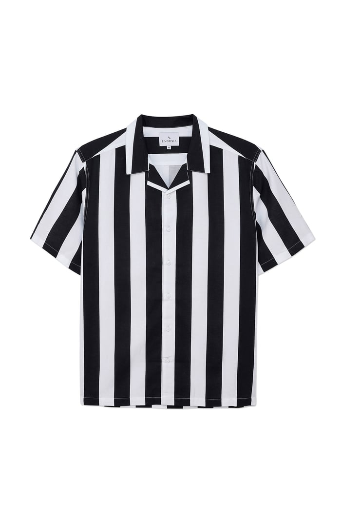 Revere Collar Short Sleeves Shirt