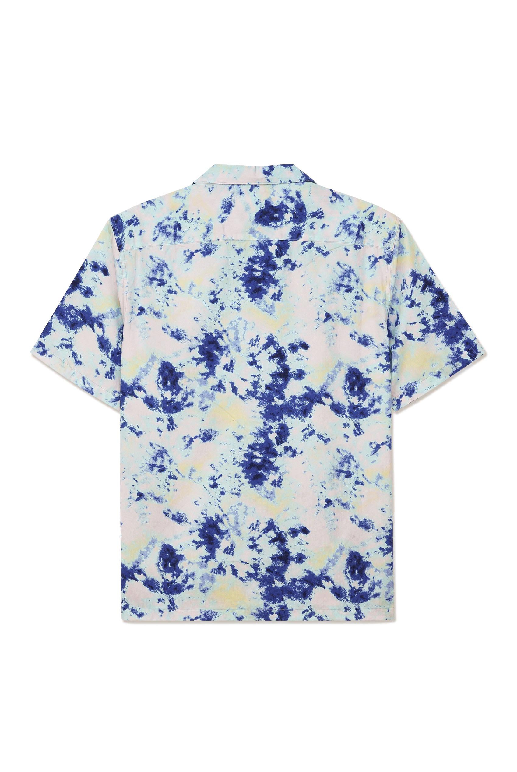 Revere Collar Short Sleeves Printed Shirt