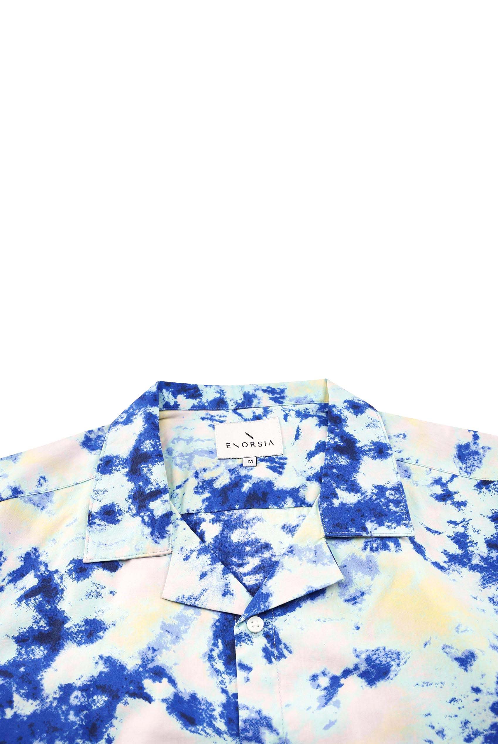 Revere Collar Short Sleeves Printed Shirt