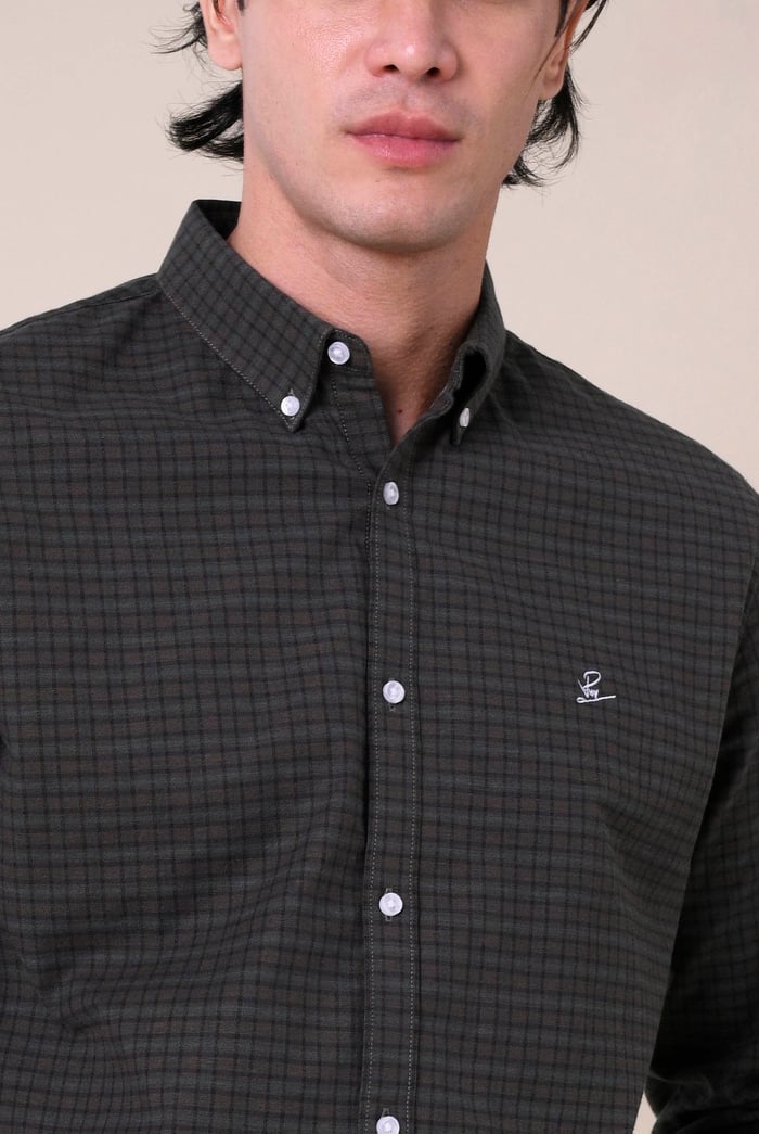Mens Classic Regular Fit Check Shirt