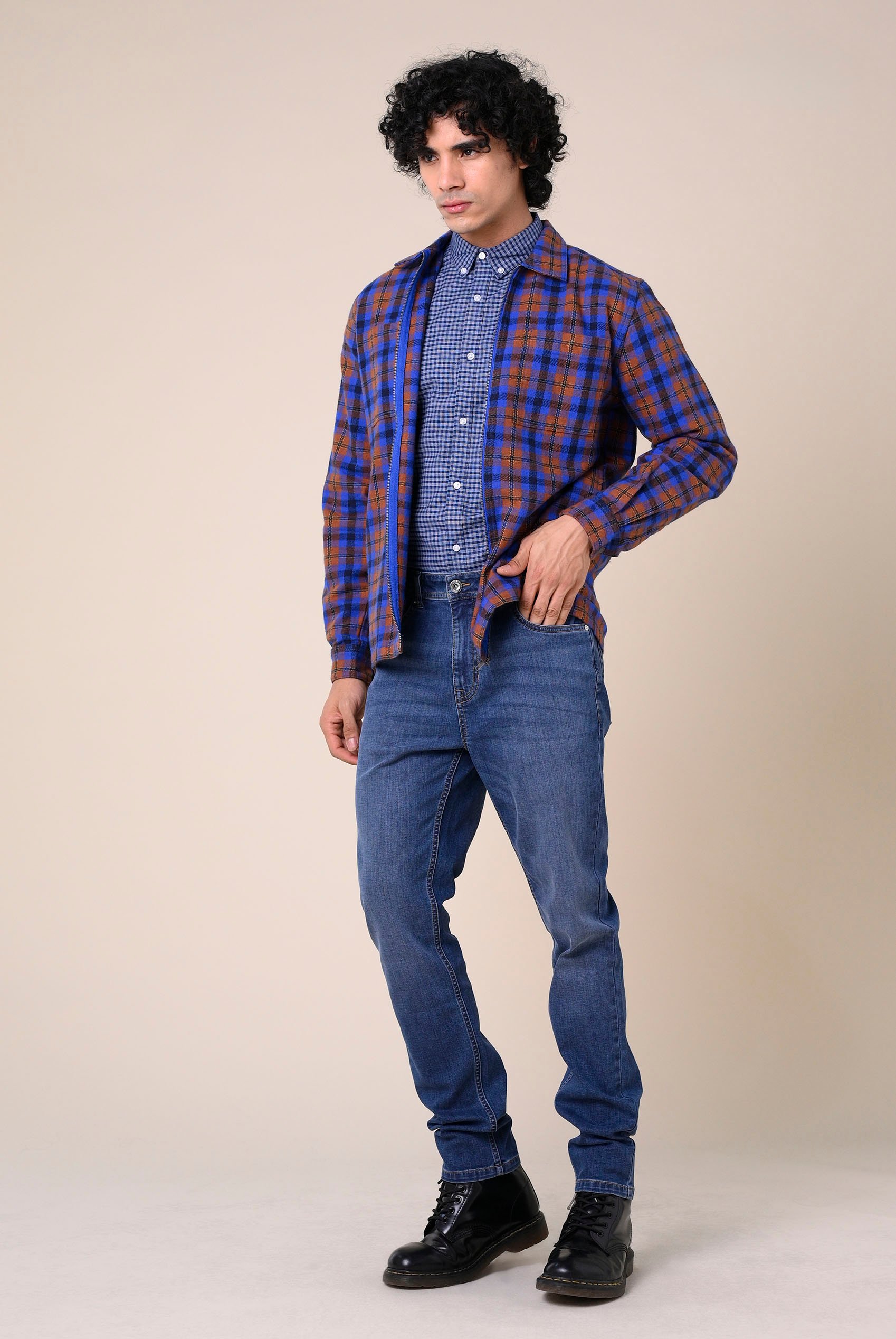 Mens Classic Regular Fit Check Shirt