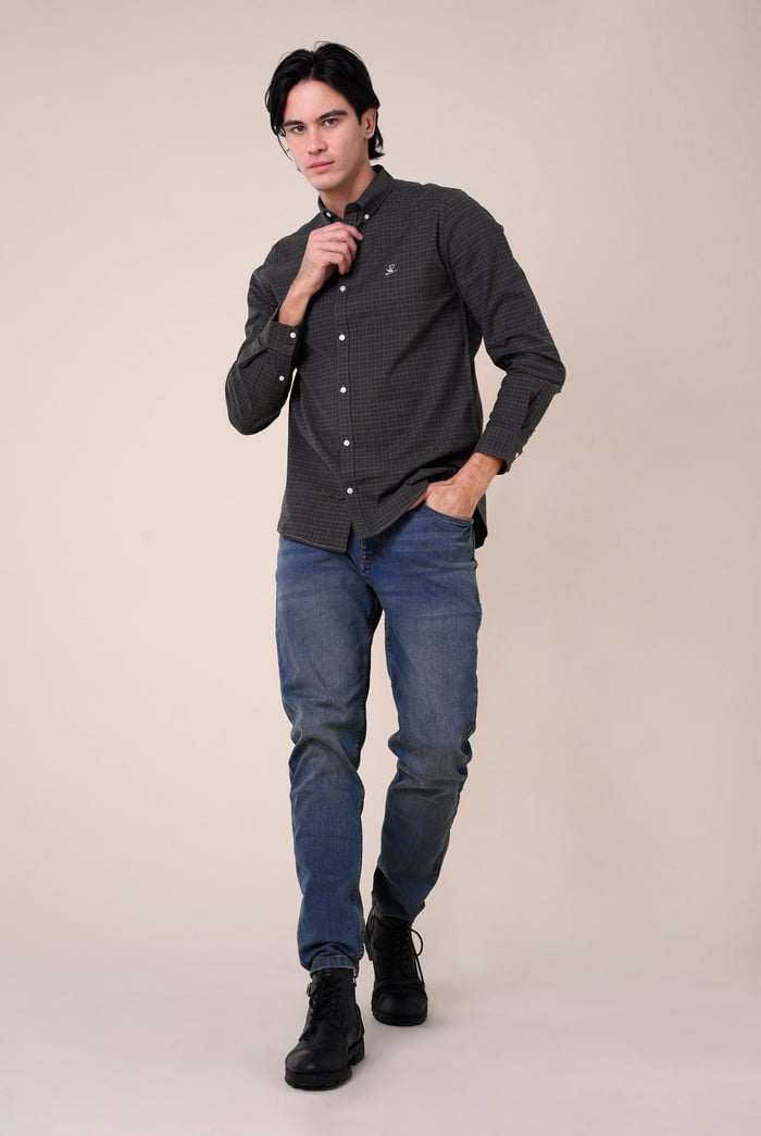 Mens Classic Regular Fit Check Shirt