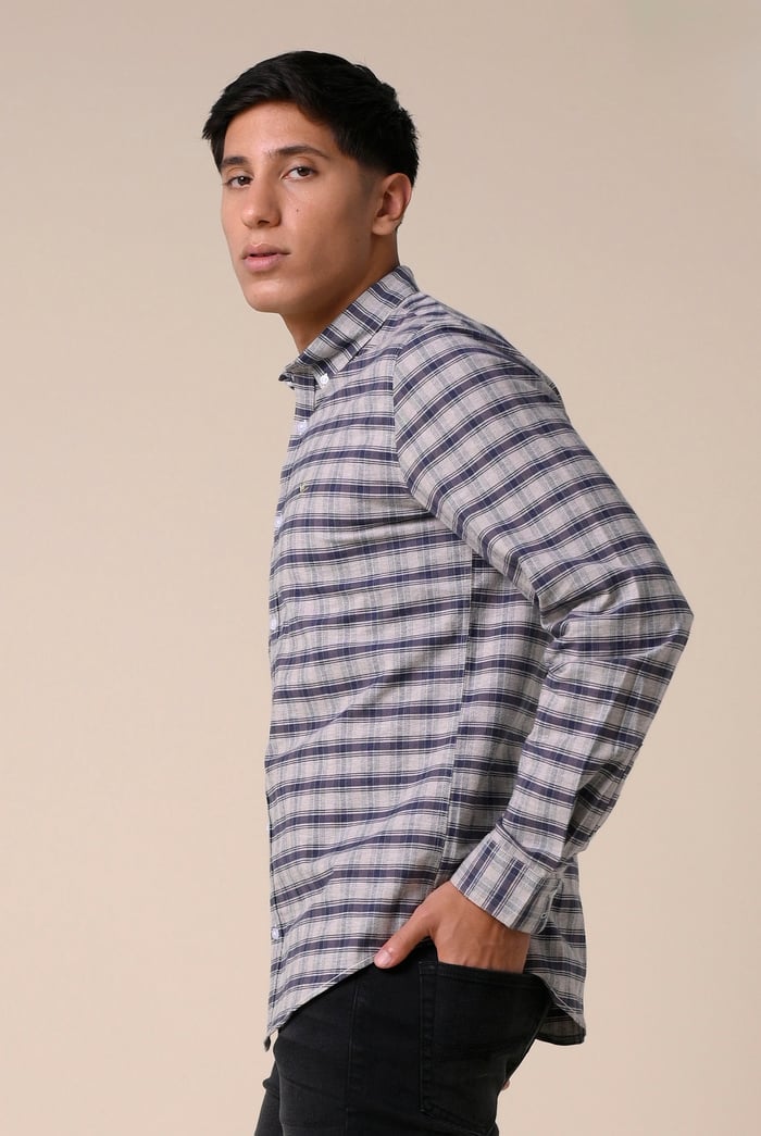 Mens Classic Regular Fit Check Shirt