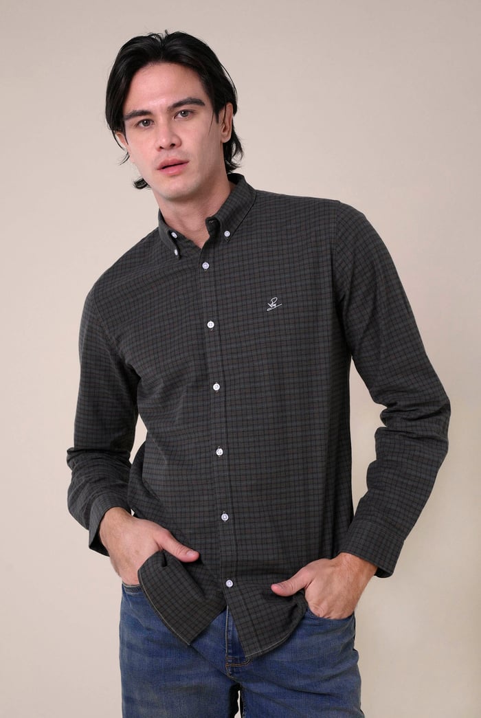 Mens Classic Regular Fit Check Shirt