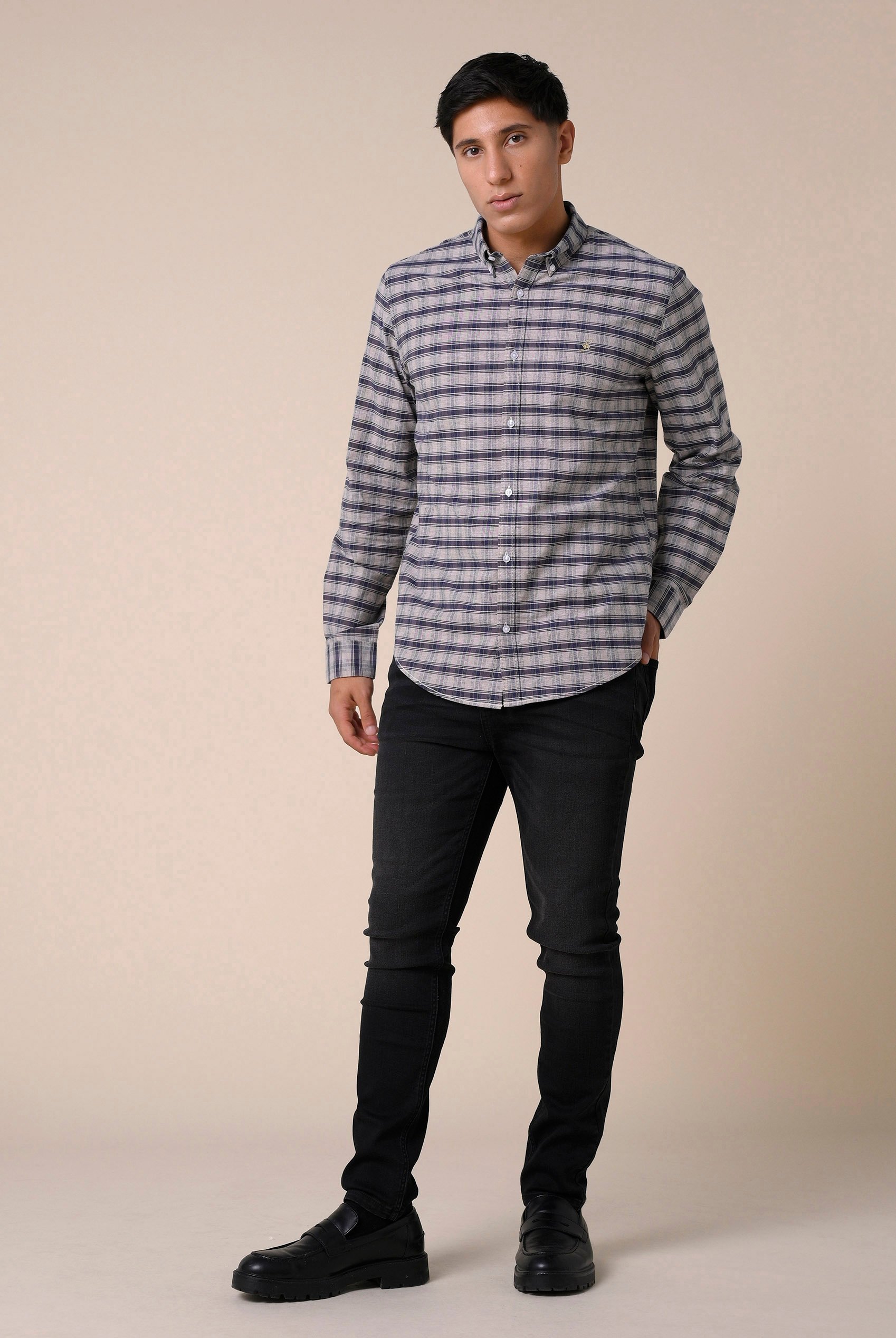 Mens Classic Regular Fit Check Shirt