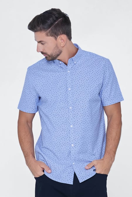 Sky Printed Short Sleeve Shirt