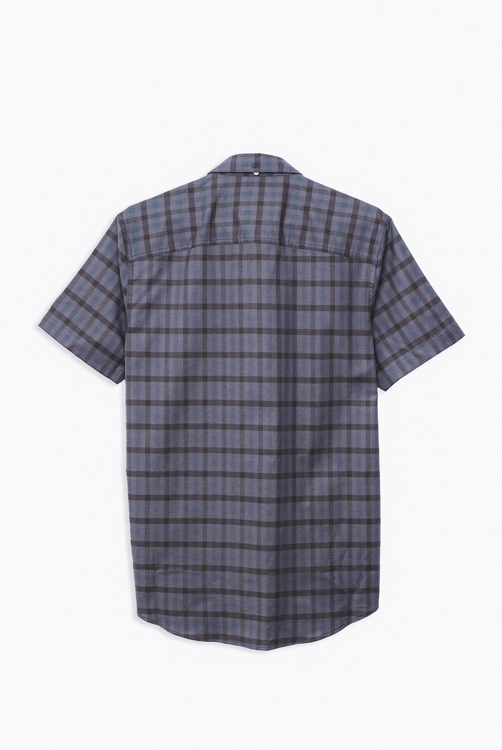 Check Short Sleeve Oxford Shirt