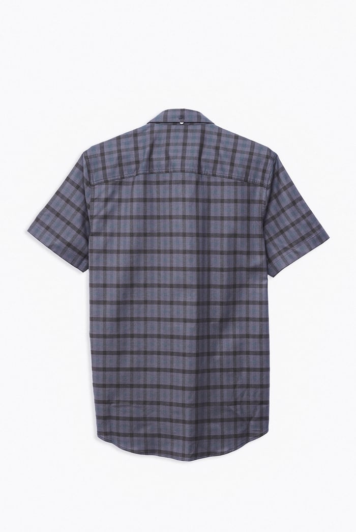 Check Short Sleeve Oxford Shirt