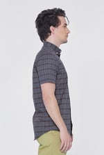 Check Short Sleeve Oxford Shirt
