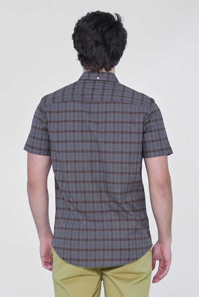 Check Short Sleeve Oxford Shirt