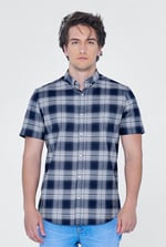 Check Short Sleeve Oxford Shirt