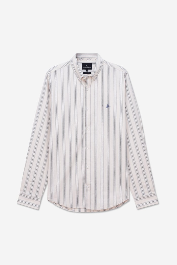 Mens Stripe Long Sleeve Shirt