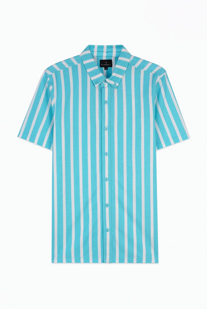 Short Sleeve Stripe Jersey Shirt