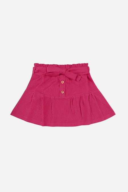 Red Button Detailing Skirt (5/6yrs-10/11yrs)
