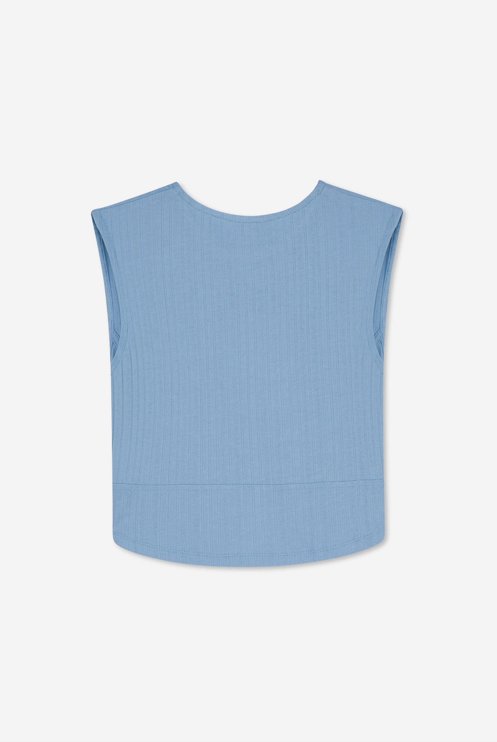Sleeveless Curve Hem Workout Top