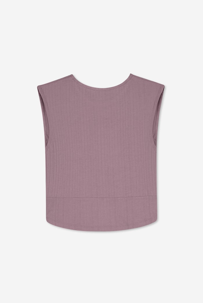 Sleeveless Curve Hem Workout Top