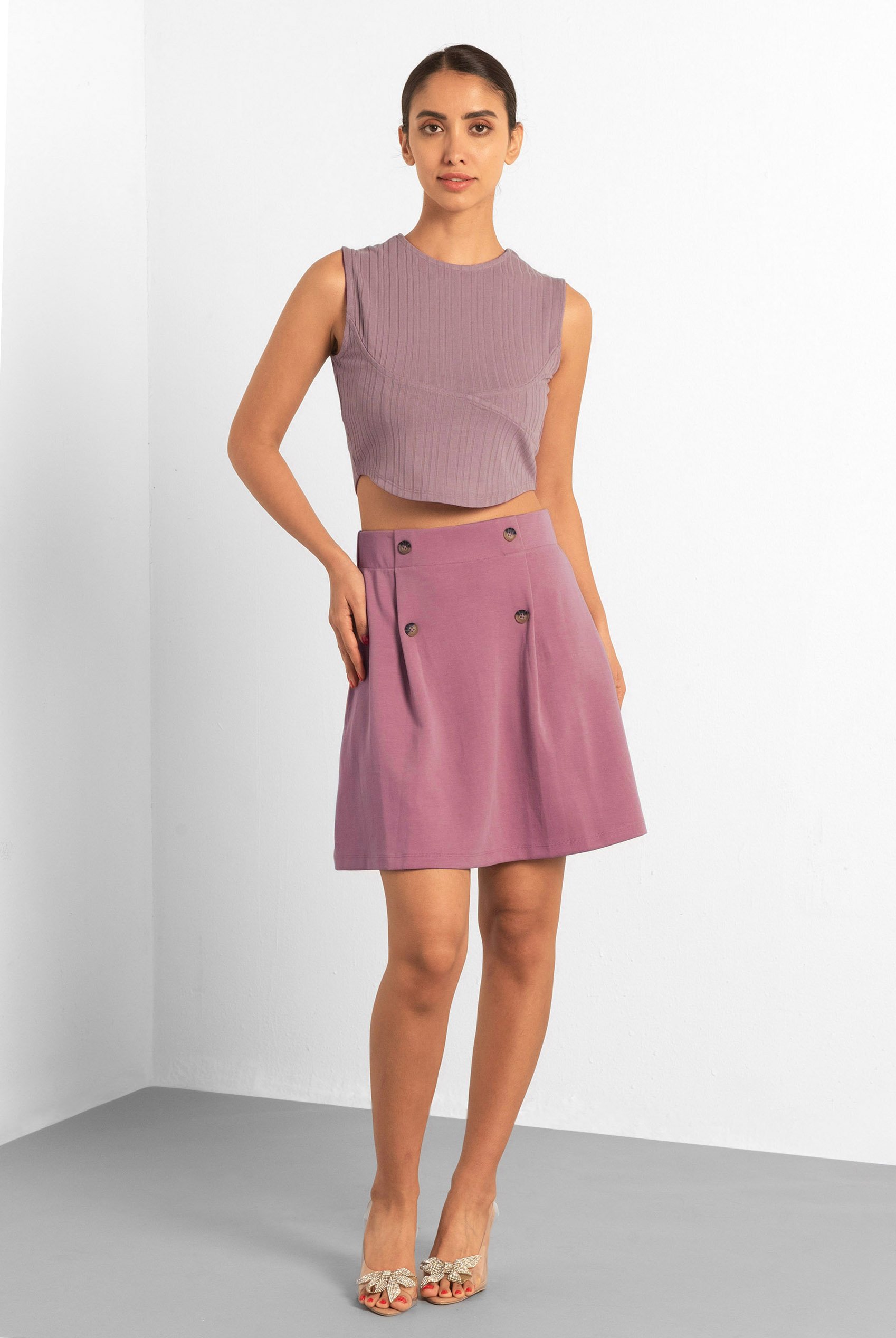 Sleeveless Curve Hem Workout Top