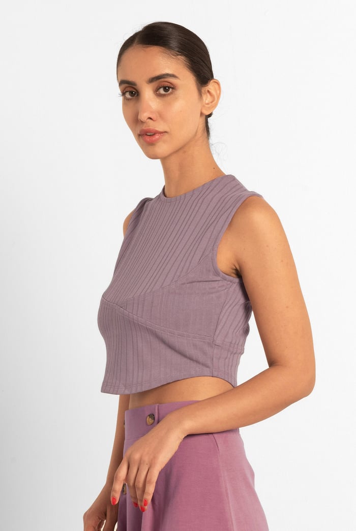 Sleeveless Curve Hem Workout Top