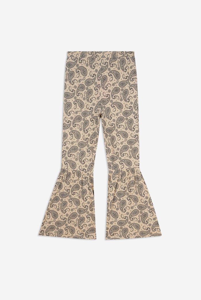 Paisley Printed Flared Sharara Pant