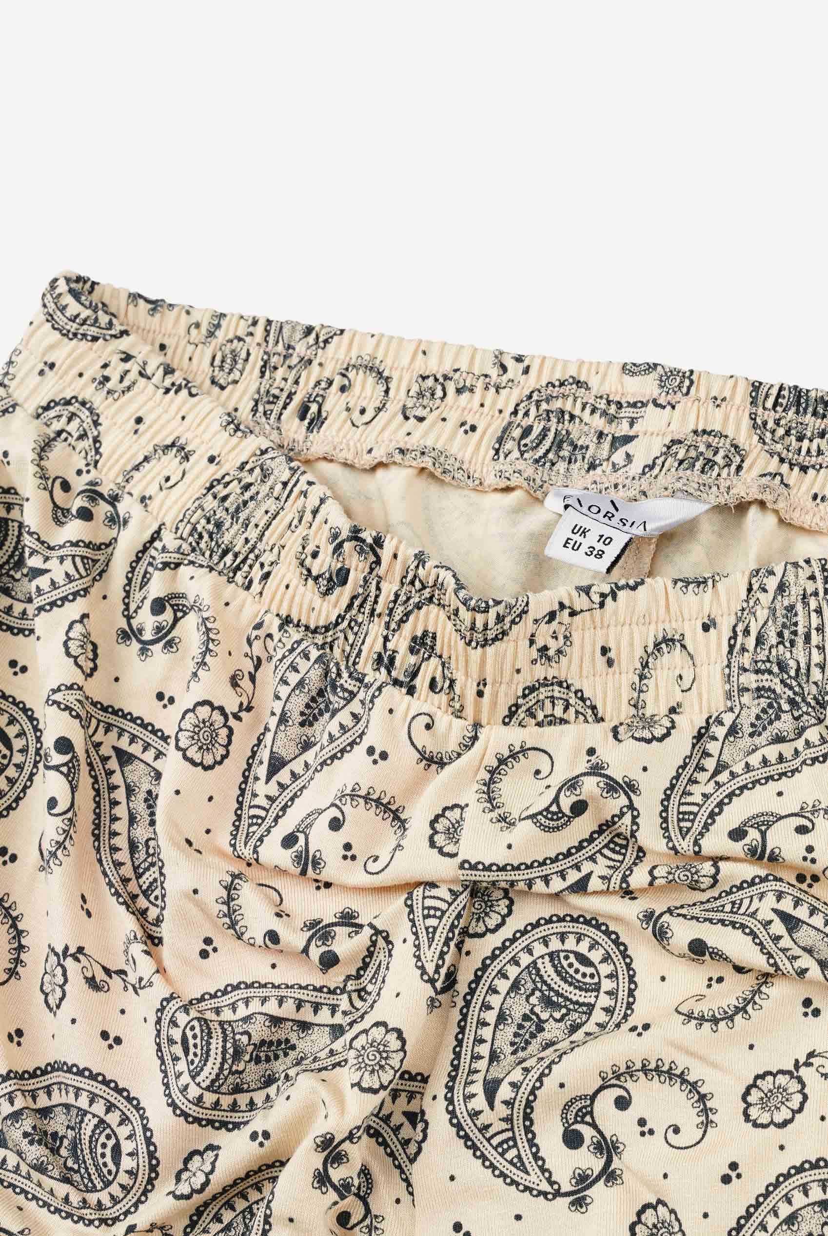 Paisley Printed Flared Sharara Pant