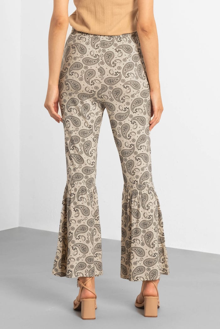 Paisley Printed Flared Sharara Pant