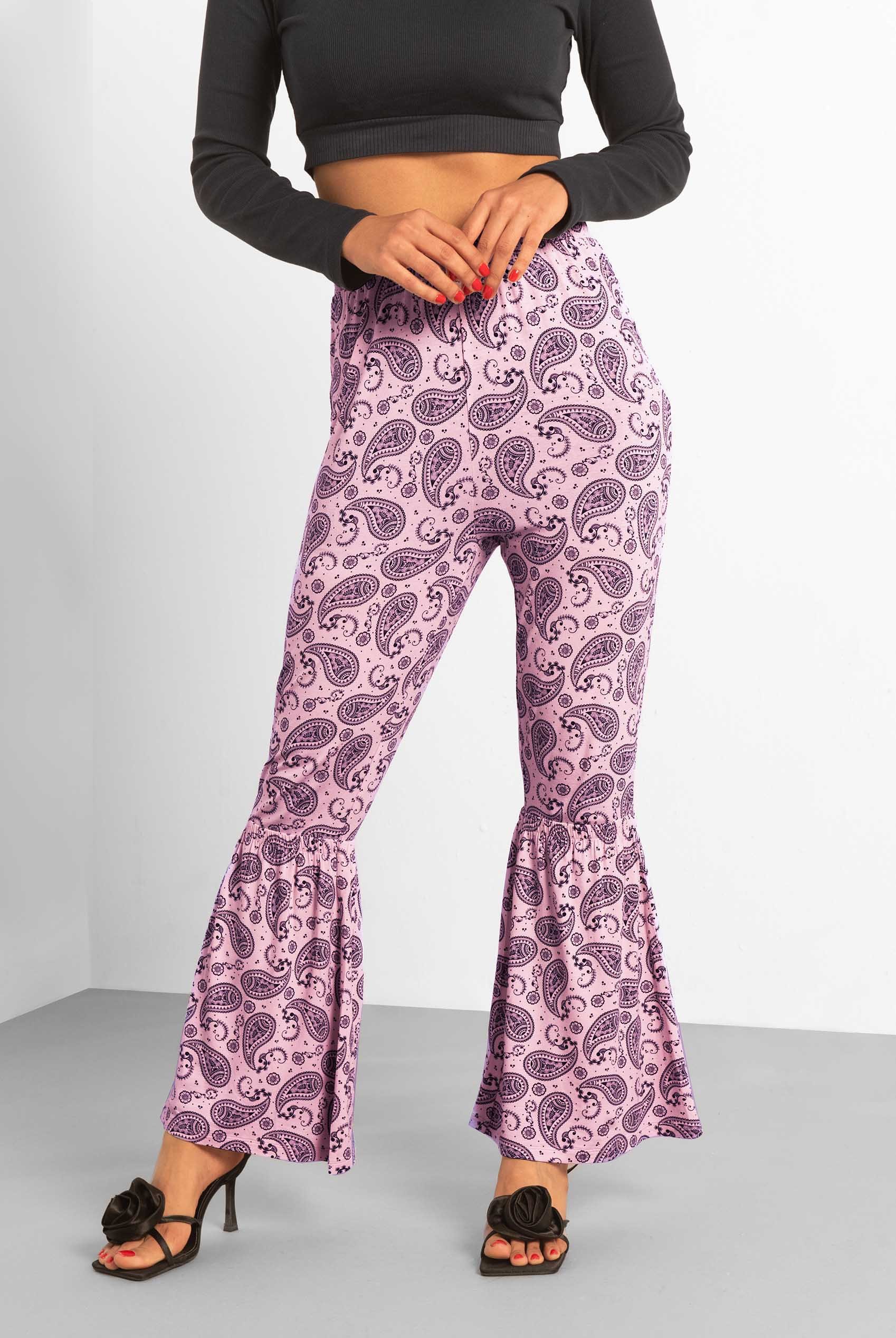Paisley Printed Flared Sharara Pant