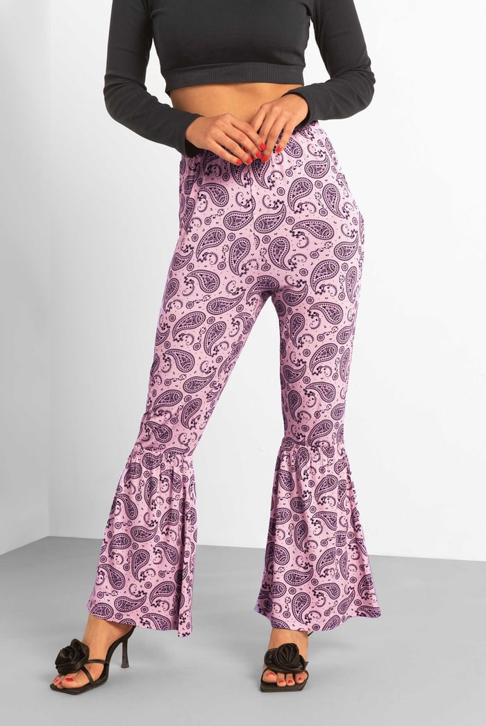 Paisley Printed Flared Sharara Pant