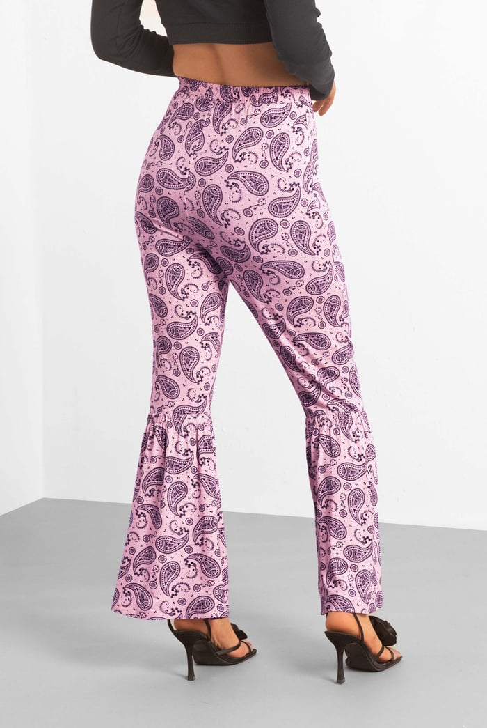 Paisley Printed Flared Sharara Pant
