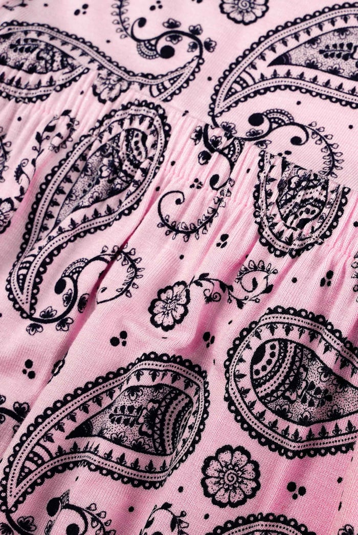 Paisley Printed Flared Sharara Pant
