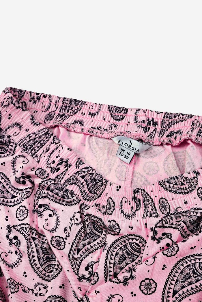 Paisley Printed Flared Sharara Pant