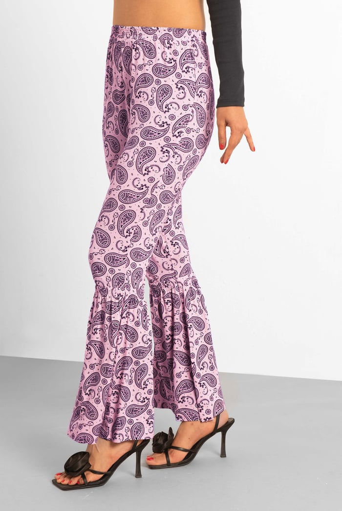 Paisley Printed Flared Sharara Pant