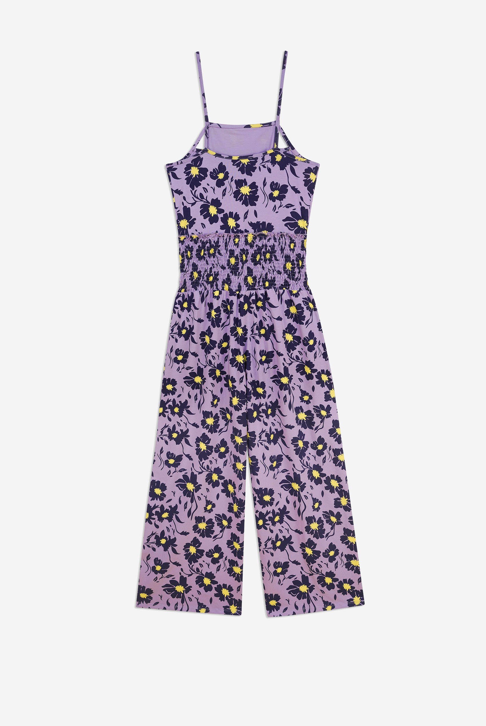 Smocked Waist Floral Printed Jumpsuit