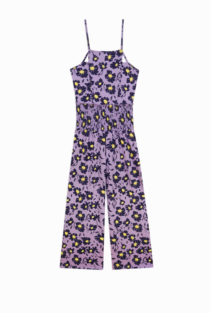 Smocked Waist Floral Printed Jumpsuit