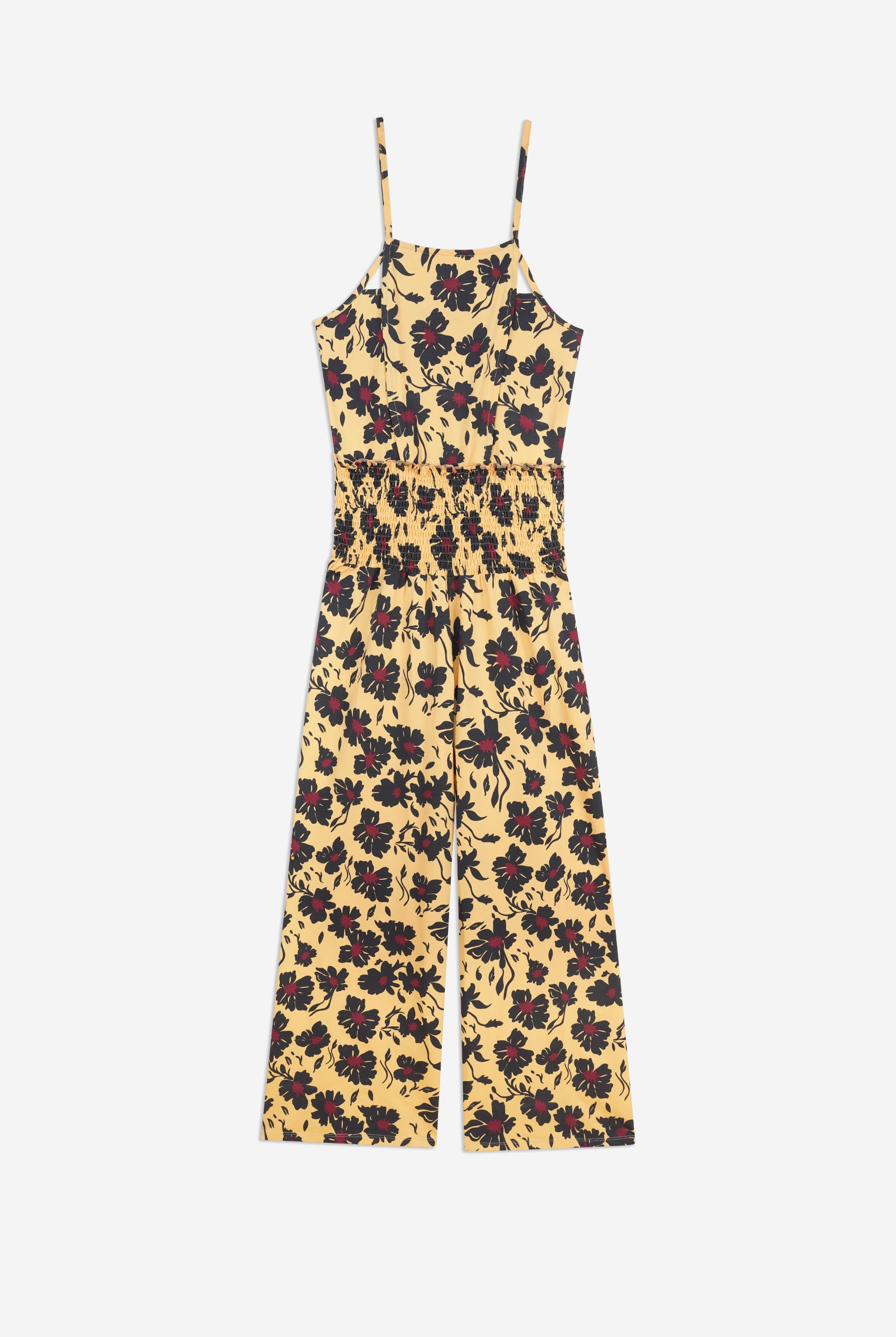 Smocked Waist Floral Printed Jumpsuit