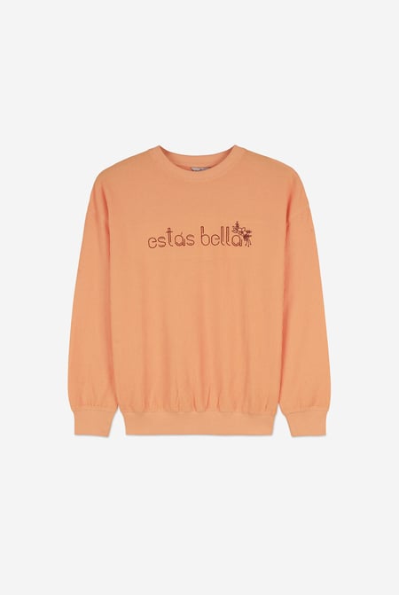 Orange Estás Bella Long Sleeve Sweatshirt