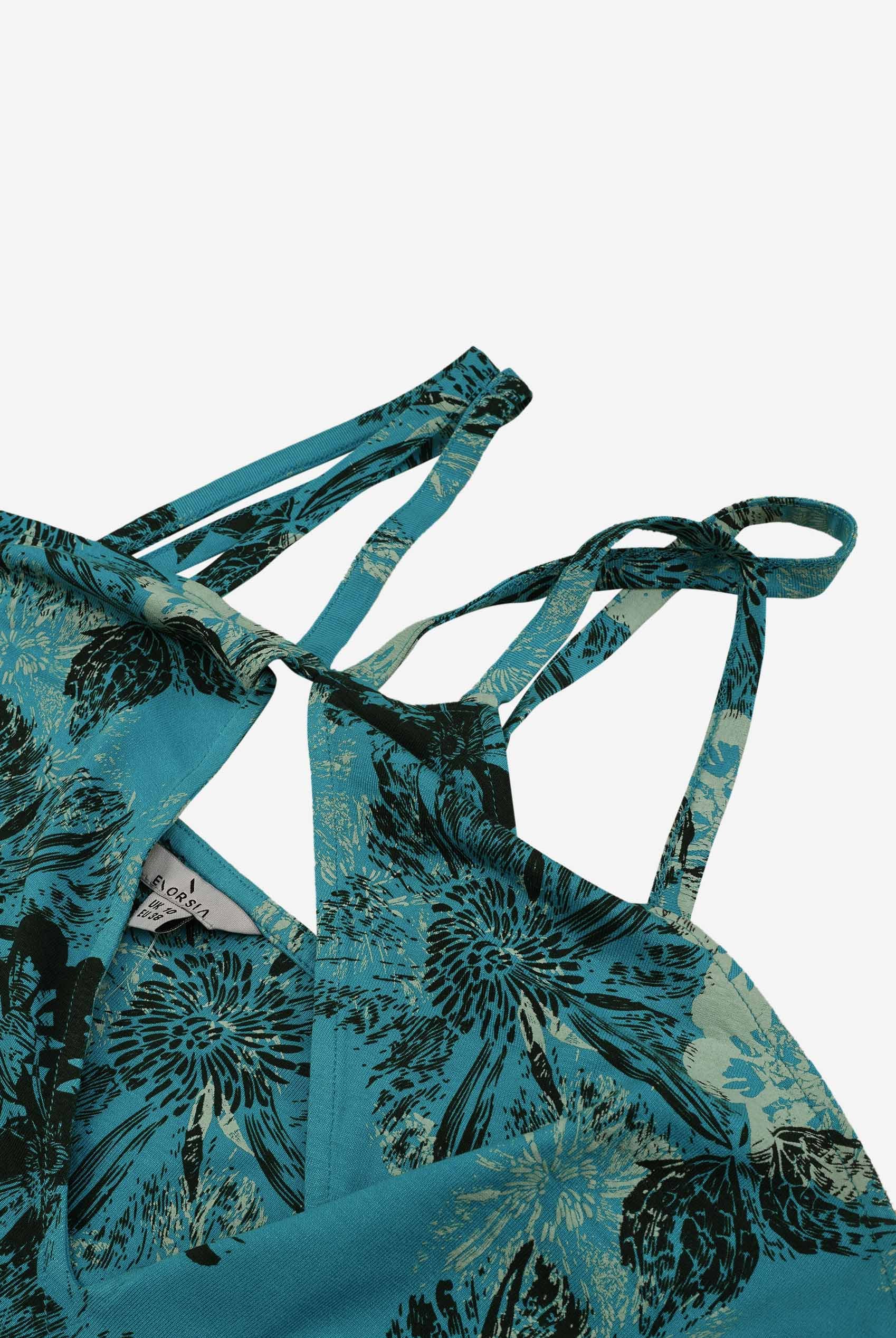 One Shoulder Floral Printed Maxi Dress
