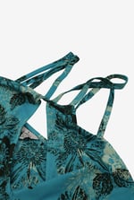 One Shoulder Floral Printed Maxi Dress