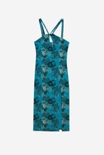 One Shoulder Floral Printed Maxi Dress