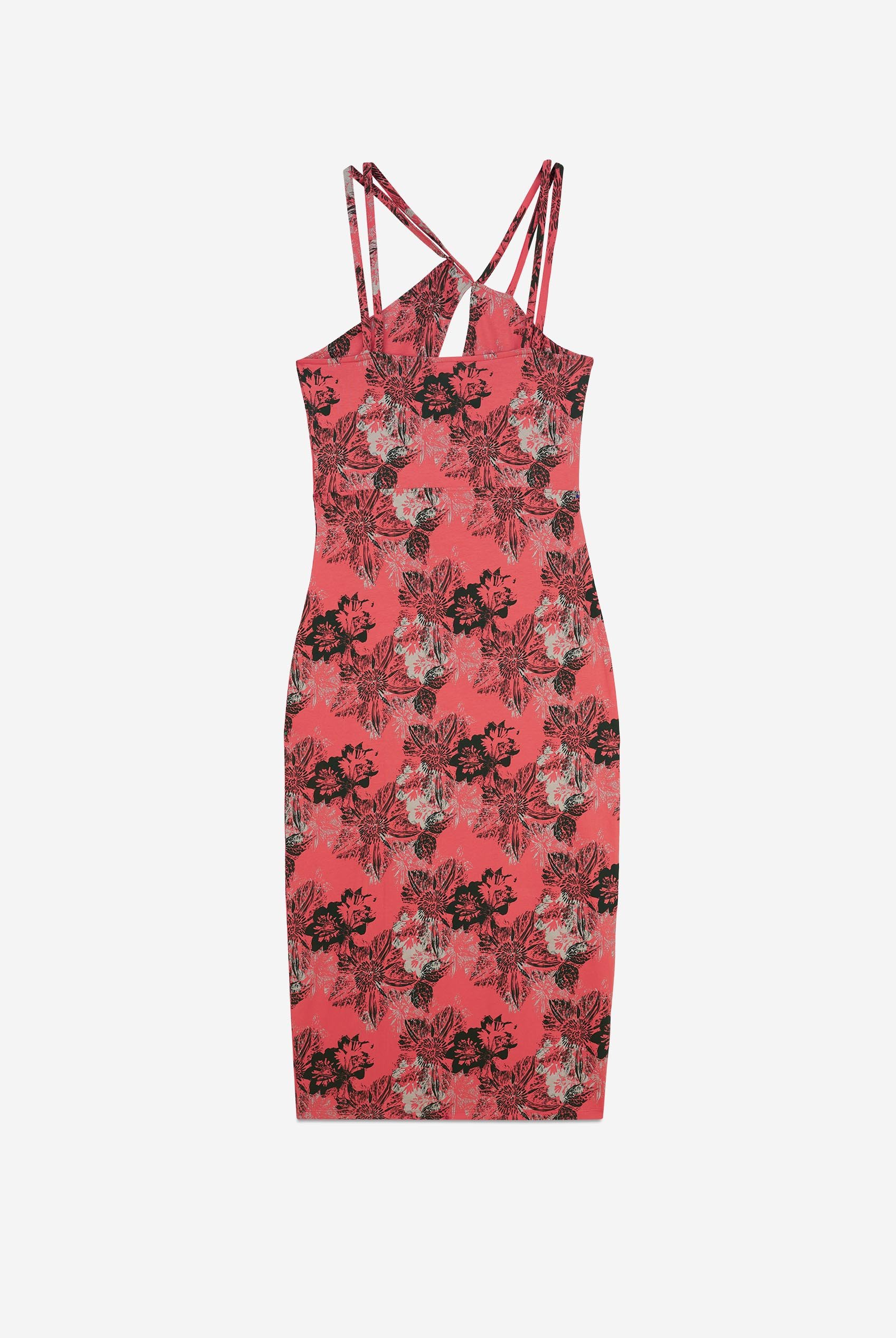 One Shoulder Floral Printed Maxi Dress